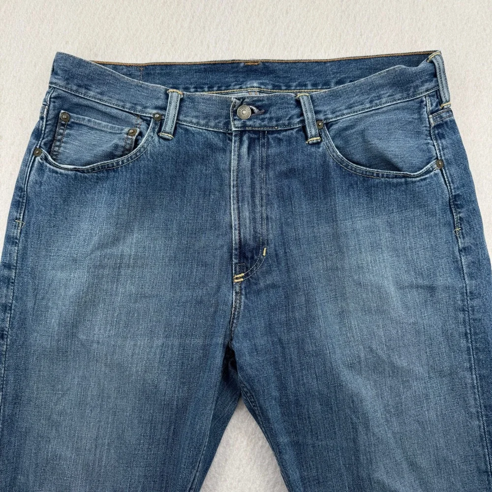 Polo Ralph Lauren Mens Classic Fit S67 Blue Denim Jeans 36x36 Tall Retro